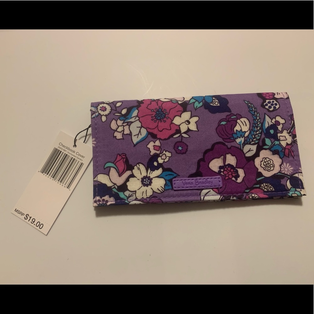 New Vera Bradley Enchanted Garden Checkbook Cover